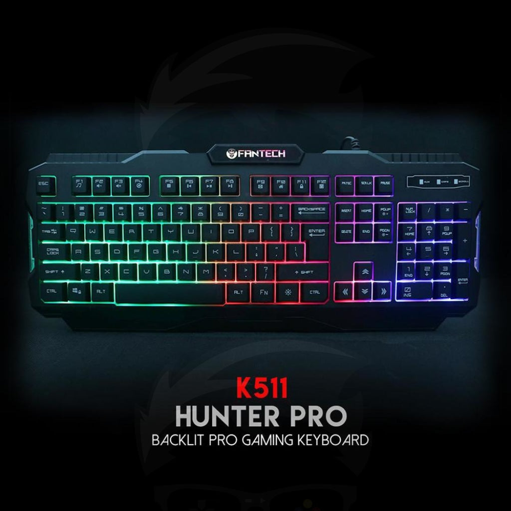 Fantech K511 Hunter Pro Backlit Gaming Keyboard Fantech K511 Hunter Pro Backlit Gaming Keyboard
